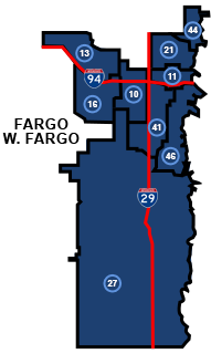 Fargo Legislative Districts