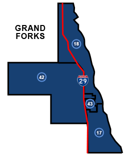 Grand Forks Legislative Districts