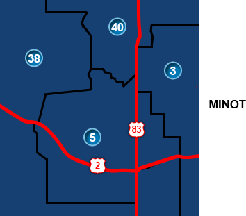 Minot Legislative Districts