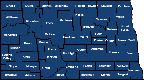 North Dakota Counties